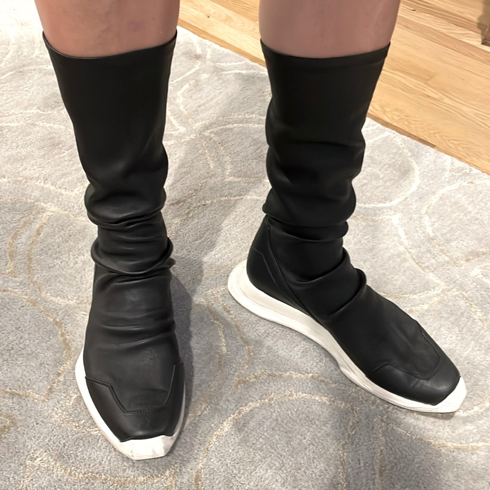Rick Owens Hi-top Pull-on Sneakers